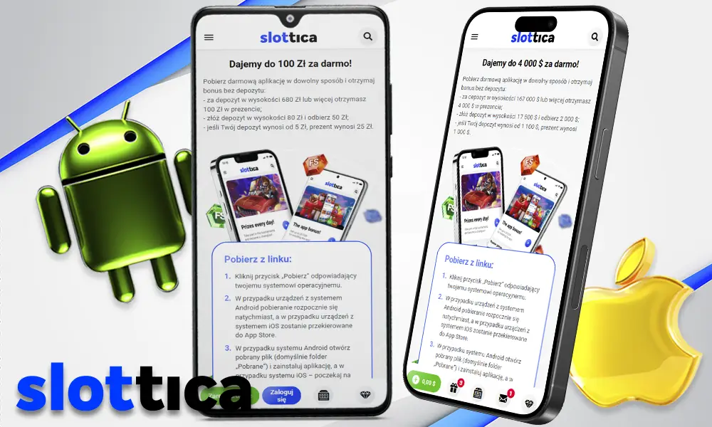 Informacje o aplikacji mobilnej Slottica